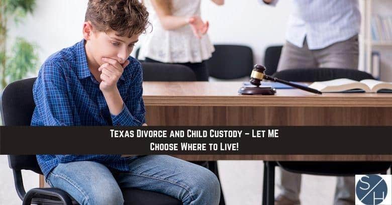 Schreier & Housewirth Family Law in Fort Worth, TX - Image of worried child with their parents arguing in the background